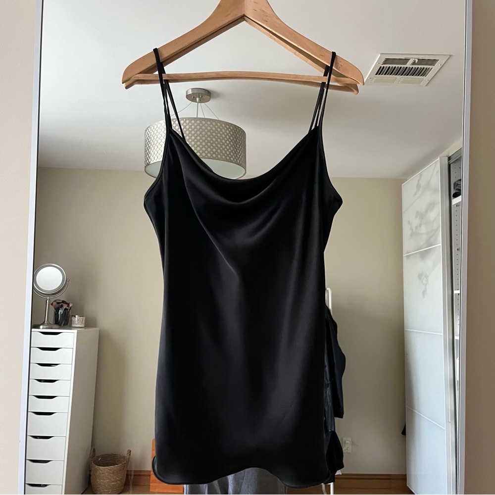 Annalee+Hope Cowl Neck Satin Cami with Adjustable Shoulder Straps